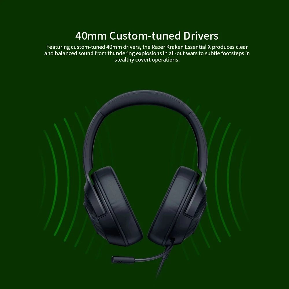 Игровая гарнитура Razer Kraken Essential X 3 5 мм наушники с объемным звуком 7 1 светильник