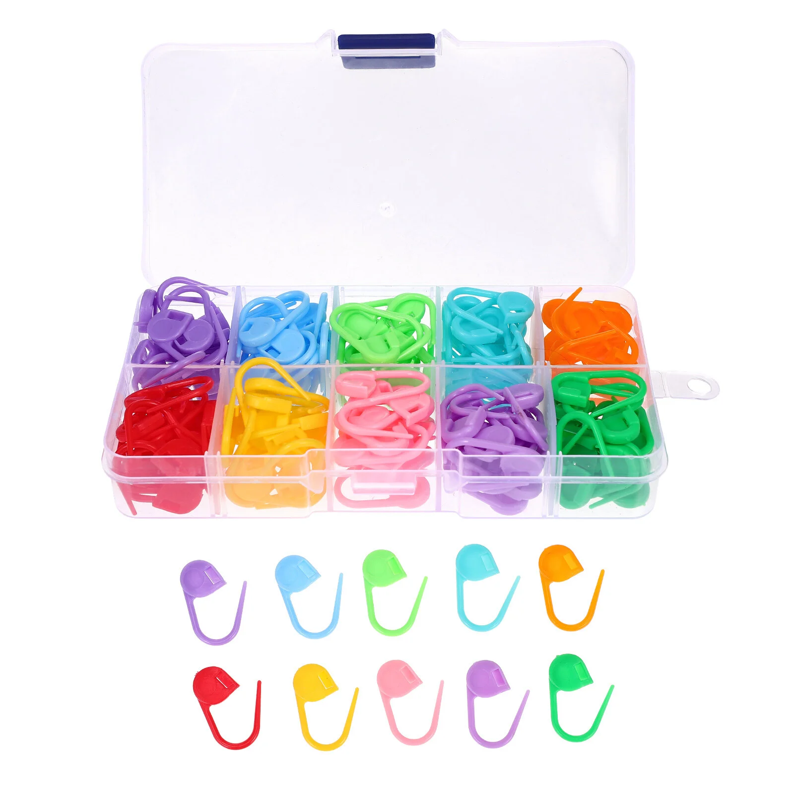 

150 Pcs Auxiliary Tool Colorful Crochet Maker Stitch Markers Plastic Hooks Weave Knitting Abs Holders Crocheting