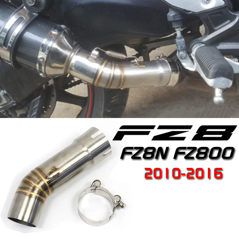 Полная система глушитель выхлопной трубы аксессуары для Yamaha Fazer FZ8 FZ8N FZ800 2010 до 2016