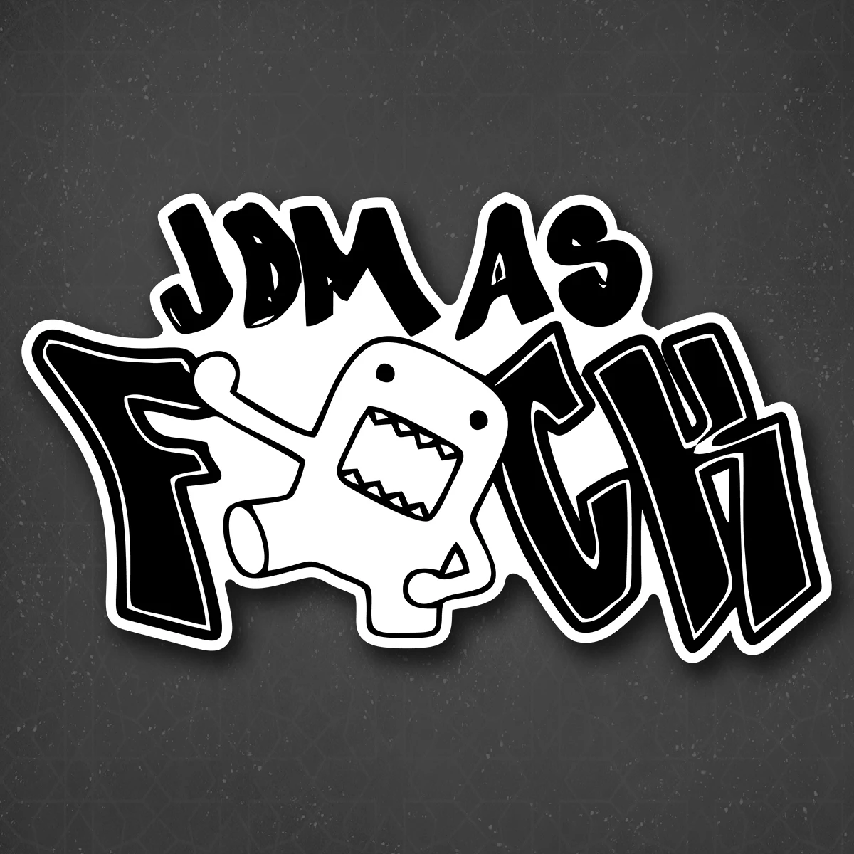 Наклейка на авто &quotJDM as F*CK&quot 24x13 см |