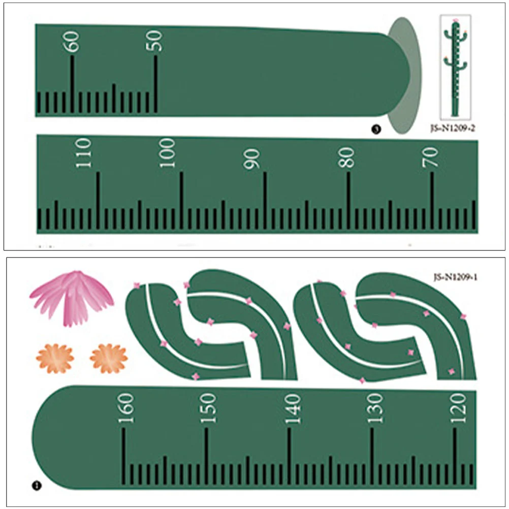 

Height Chart Wall Kids Growth Sticker Measuring Ruler Stickers Decor Room Decal Cartoon Self Adhesive Play Shaped Children
