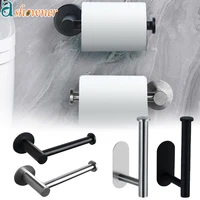 toilet paper holder wall mounted towel holder for kitchen stainless steel cabinet paper roll storage hanger bathroom accessories