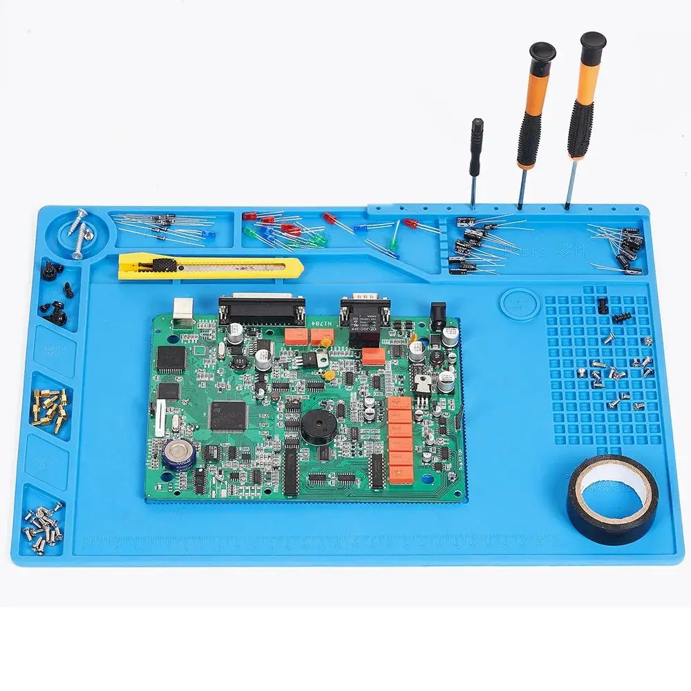 Силиконовый паяльный коврик ESD антистатический термостойкий изоляционный