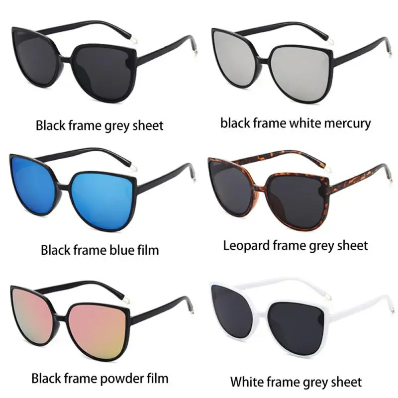 

Велосипедные солнцезащитные очки UV400, велосипедные очки, очки «кошачий глаз», Женские винтажные зеркальные солнцезащитные очки с большой о...