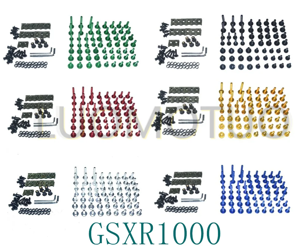 

Motorcycle Complete Fairing Bolts Kit Bodywork Screws For Fit GSXR1000 2001-2004