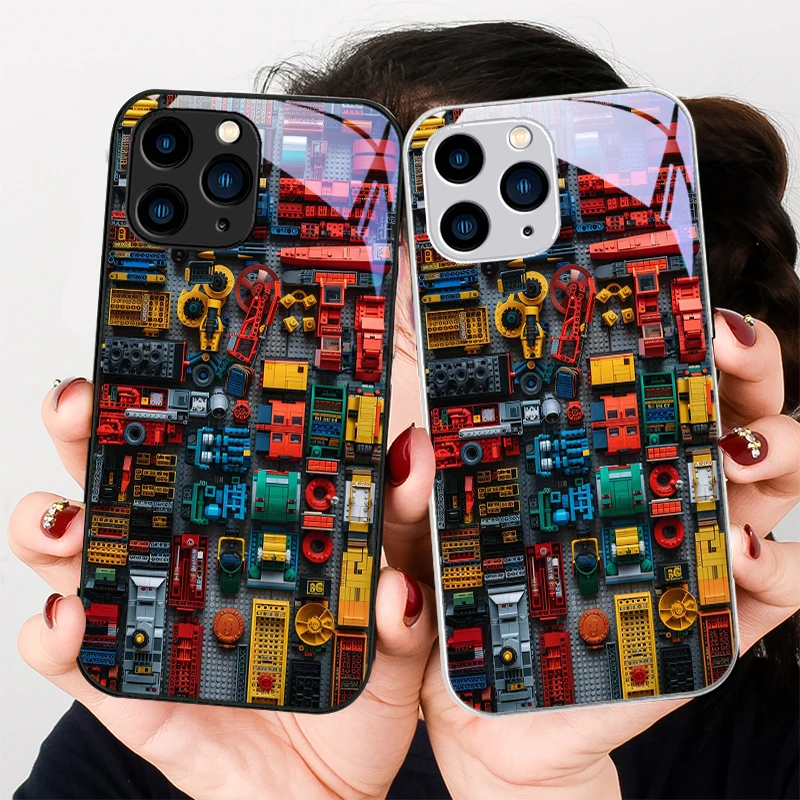 Чехол из закаленного стекла для Iphone 16 Plus 15 14 13 12 Mini 11 Pro Max X XS XR 7 8 2022