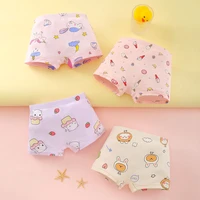 summer middle aged girls underwear pure cotton three dimensional cutting comfortable breathable cute cartoon pattern 4pcs