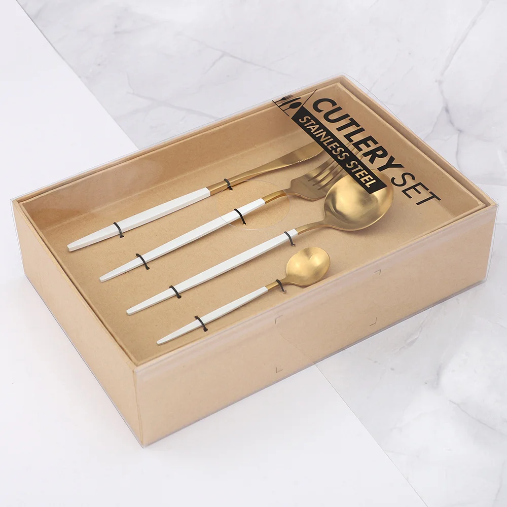 

16 шт., набор столовых приборов из нержавеющей стали