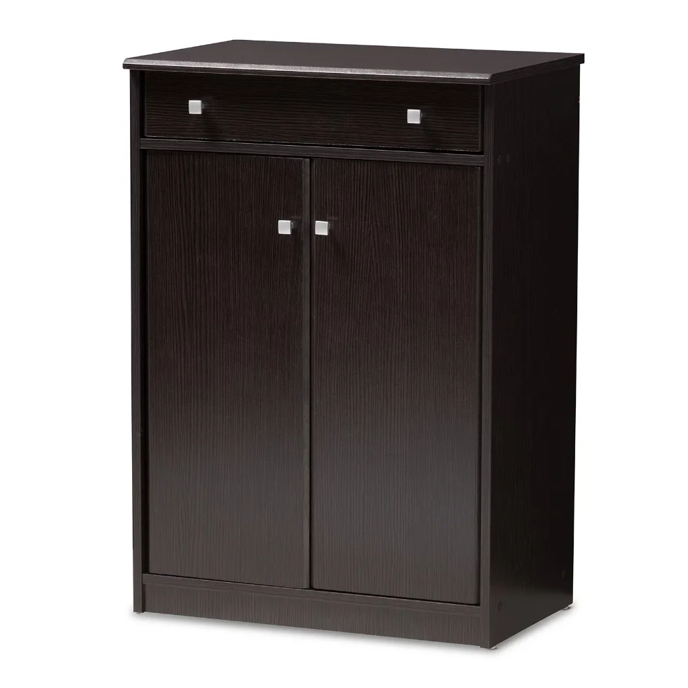 

Dariell Shoe Storage Cabinet,Strong and Durable,51.81 Lbs,Wenge Dark Brown,14.96 X 23.82 X 34.25 Inches