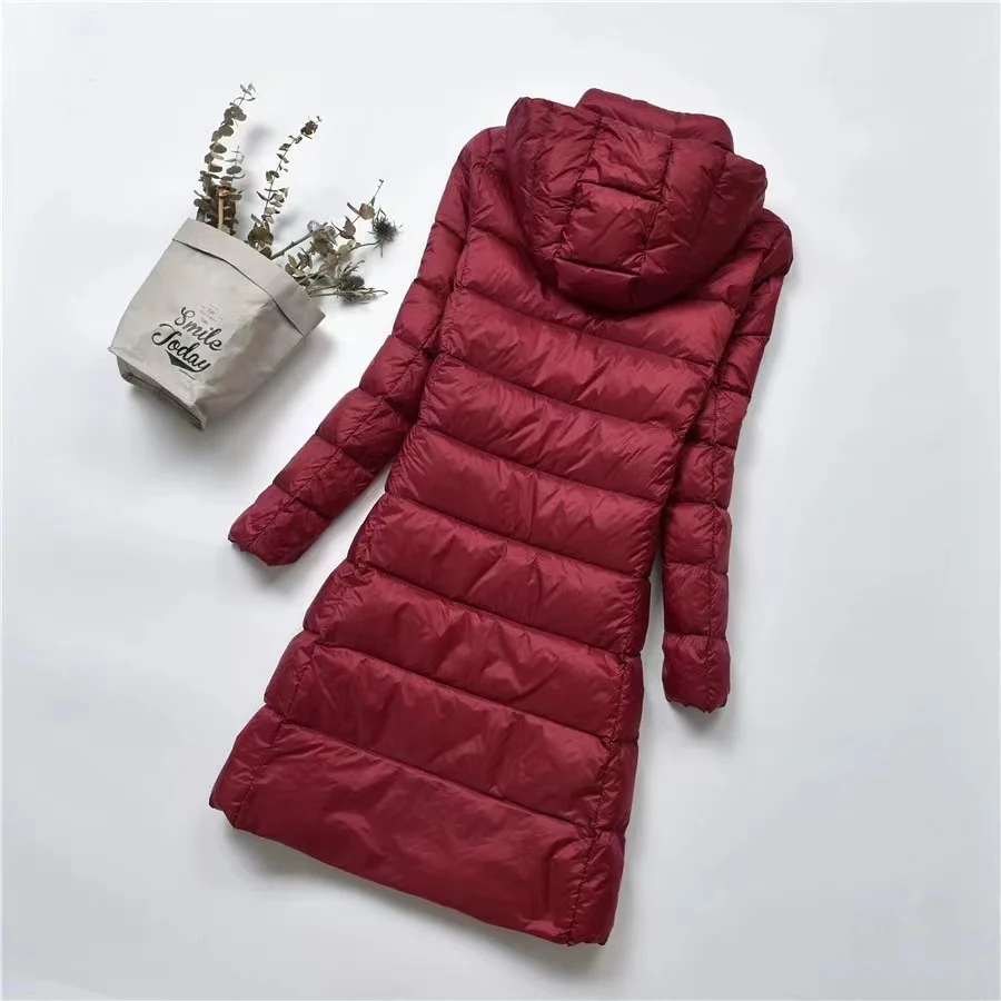 New Brand Long Down Jackets Women Winter Down Thick Jacket Female Long Windproof Warm Coat Winter Hooded Detachable Outwear