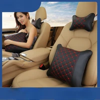car headrest backrest 2 piece car pillow neck lumbar pillow