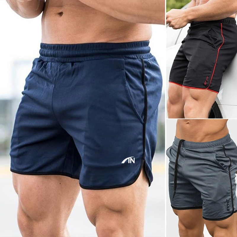

Men's Gym Workout Shorts Quick-Drying Bodybuilding Weightlifting Pants Training And Pocket Running Jogging