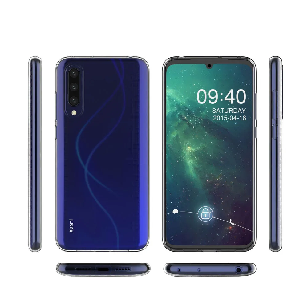 Прозрачный чехол для Xiaomi Mi9 lite прозрачный мягкий термополиуретановый