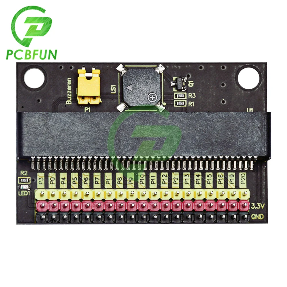 

Плата расширения Micro Bit со светодиодсветильник кой IIC или SPI IO, обучающее Программирование бит, горизонтальная плата адаптера, встроенный пас...