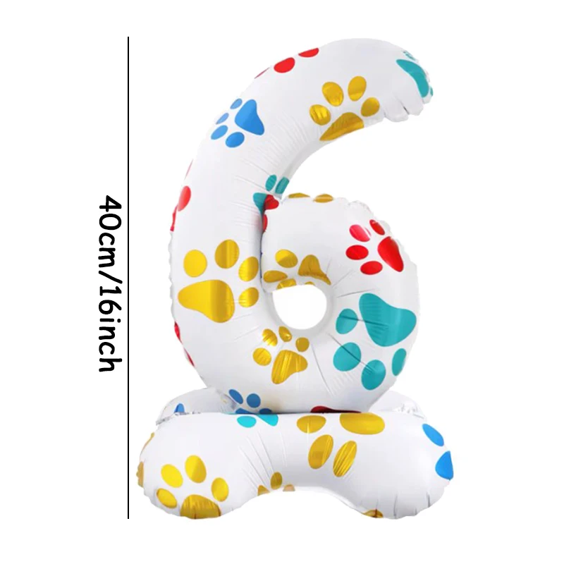 

Белый 3D цифровой воздушный шар 0-9