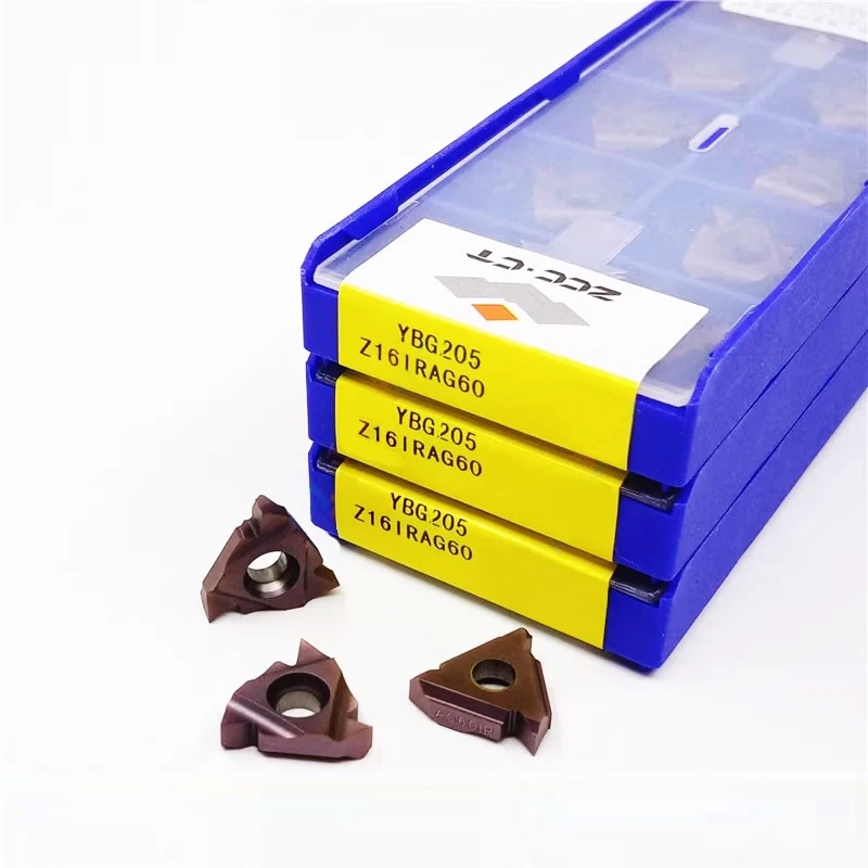 10 шт. ZCCCT Z16ER Z16IR 1.0ISO 1.5ISO 2.0ISO 2.5ISO 3.0ISO AG60 AG55 16UN 24UN 11W 19BSPT YBG203 YBG205 вставки для токарной
