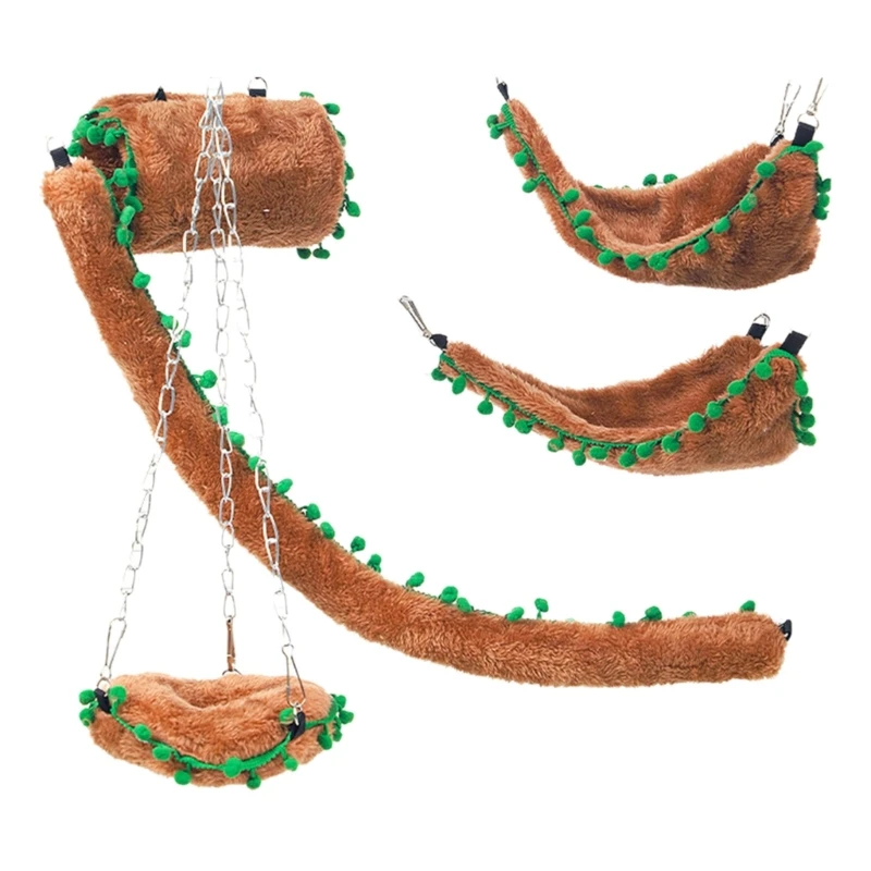 Меховые качели для хомяков подвесные мягкие игрушки-качалки маленьких домашних