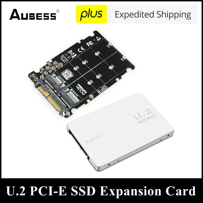 

M.2 SSD To U.2 Adapter 2in1 M.2 NVMe And SATA-Bus NGFF SSD To PCI-e U.2 SFF-8639 Adapter PCIe M2 Converter For Desktop Computer