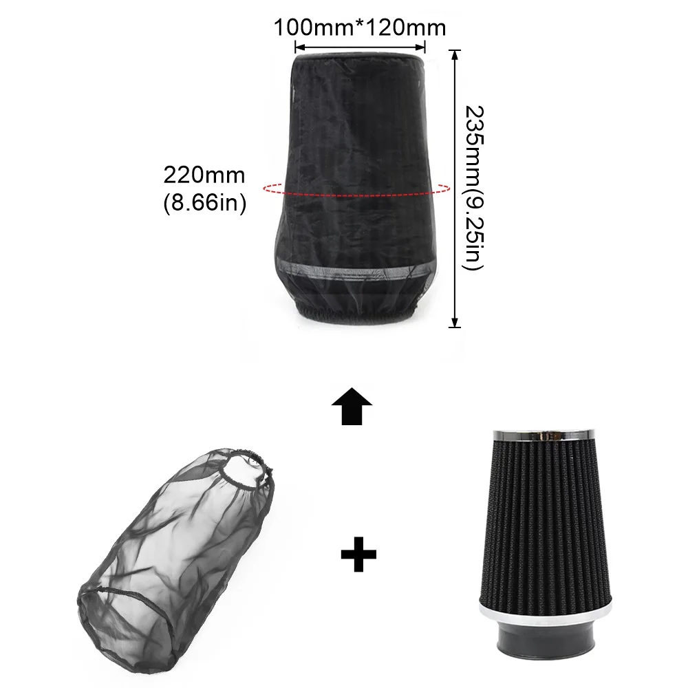 

Цилиндрическая пылезащитная крышка воздухозаборника, носок воздушного фильтра, дождевик для мото, воздушный фильтр, защитная крышка воздухозаборного фильтра
