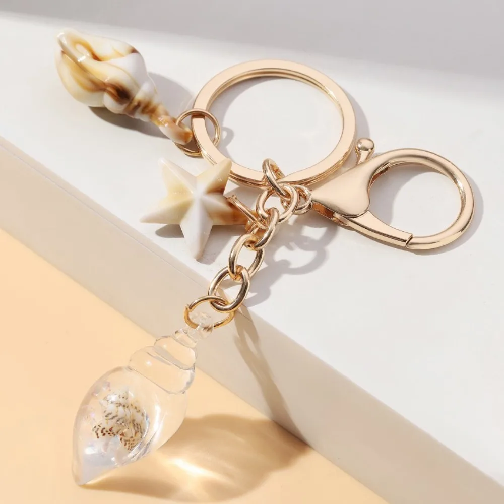 Милый светящийся брелок-раковина декор для рюкзака богемный стиль морской пляж