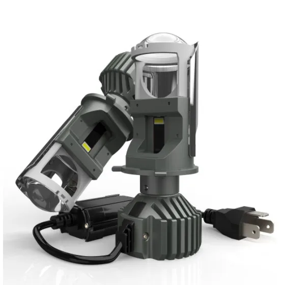 

2Pcs Car Led Headlight Double Light Lens Fisheye Lamp Motorcycle Locomotive Modified Headlight Accessories