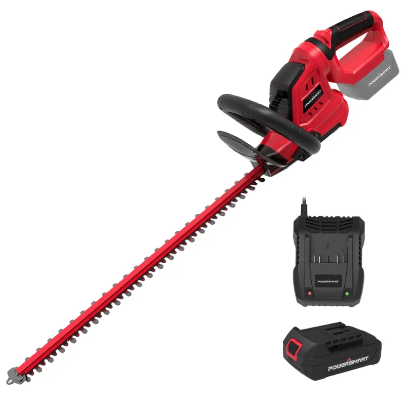 Electric Hedge Trimmers 20V Lithium-Ion Cordless 22 Inch Hedge Trimmer, PS76106A 2.0 Ah Battery and Charger Included
