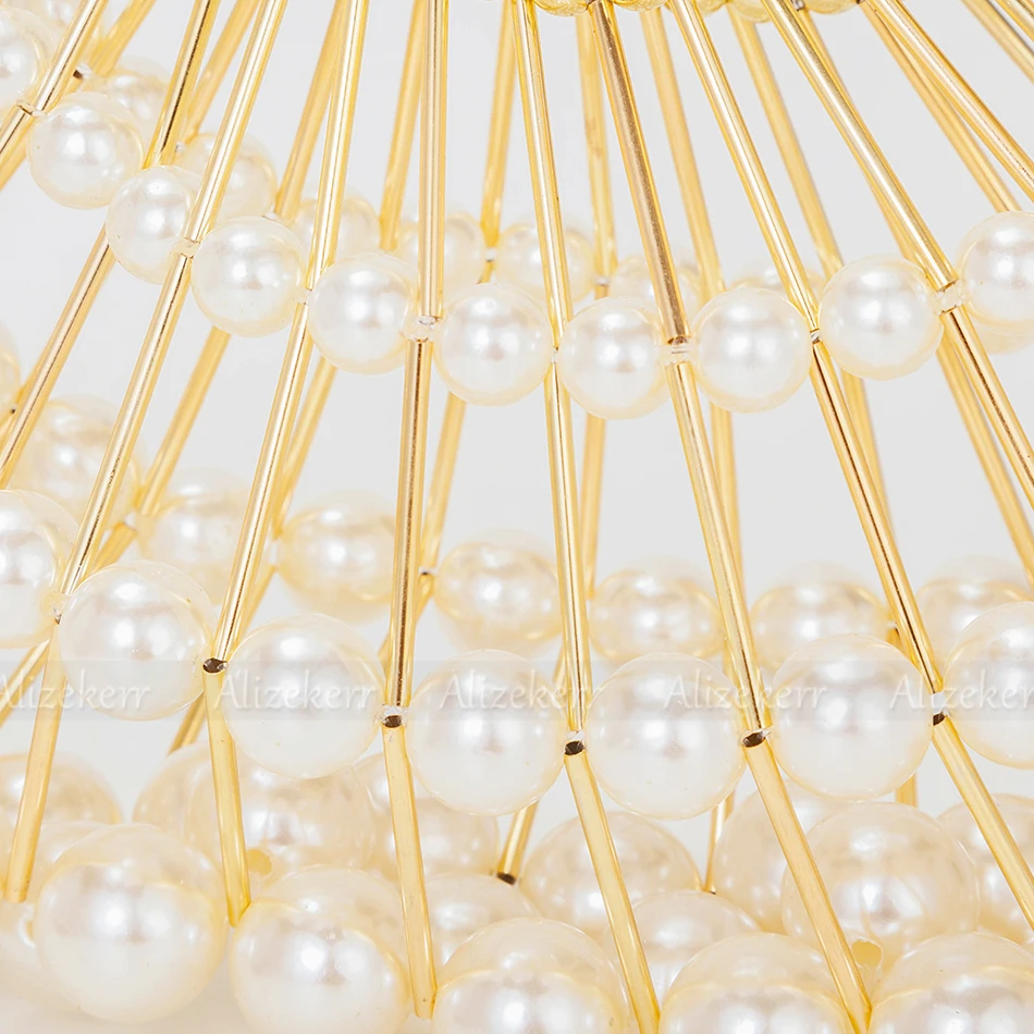 2022-Клатч женский с жемчугом в форме веера