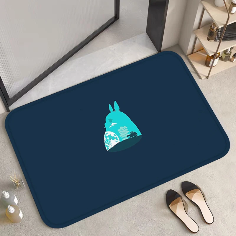 

Entrance Doormat T-Totoro Rug for Bedroom Mats Living Room Floor Carpet Bathroom Mat Carpets Custom Home Rugs Bath Foot Kitchen