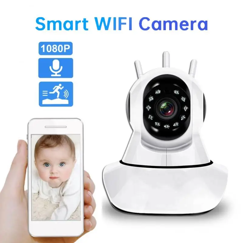 

Робот-камера наблюдения 1080P HD с Wi-Fi, IP-антеннами и углом поворота 360 °