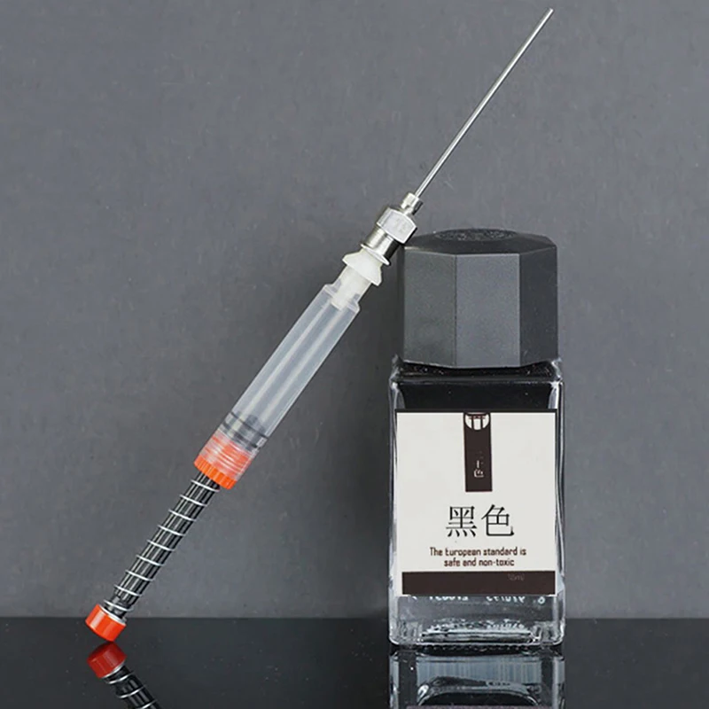

5PCS Fountain Pen Spring Ink Auxiliary Absorber Syringe Tool for Ink Converter Cartridges Moonman Hongdian Pens Office Supplies