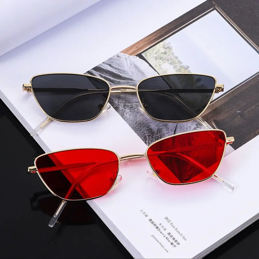 

Солнцезащитные очки «кошачий глаз» для мужчин и женщин, небольшие винтажные темные очки в стиле ретро, с защитой от ультрафиолета 400