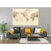 vinyl photography backdrops props physical map of the world vintage wall poster home school decoration baby background mp 40