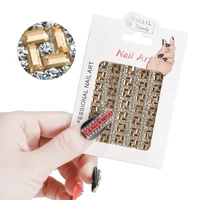3d alloy 18 design chain nail art decoration for nails luxury metal nail gem chain parts goldsilver nail decoration accessories