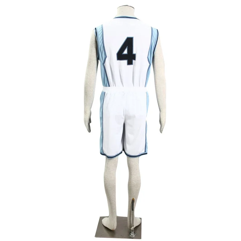 Kuroko no Basketball Косплей Akashi Seijuro White Костюмы для косплея RAKUZAN No. 4 мужских баскетбольных
