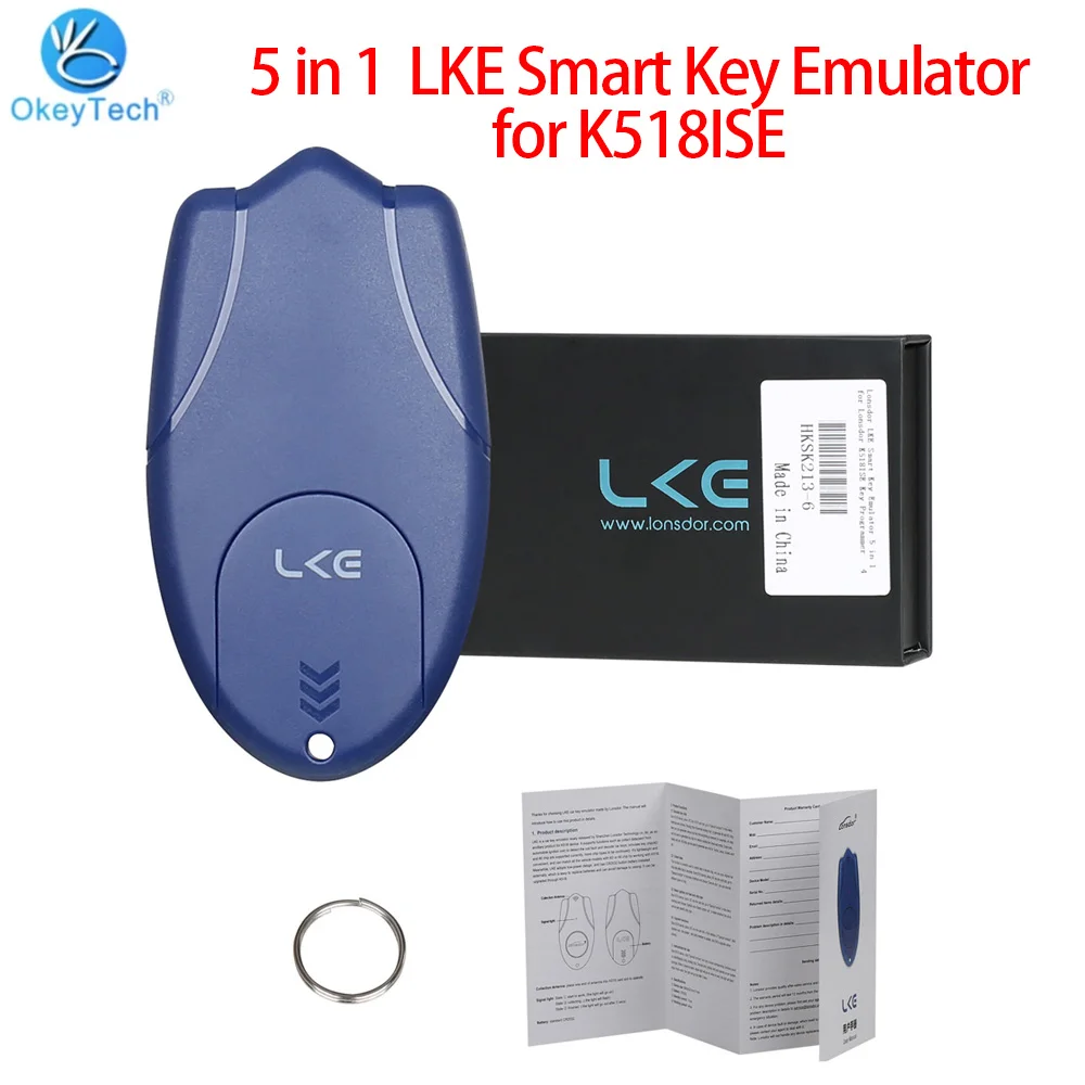 High Quality Lonsdor LKE Smart Key Emulator 5 in 1 For Lonsdor K518ISE Key Programmer Can Simulate Key Chip With Battery