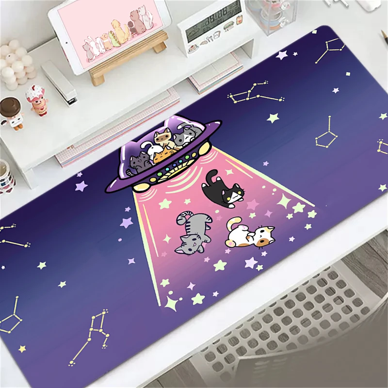 

Large Anime Pink Mousepad Gamer Cute Kawaii XXL Gaming Mouse Pad Rubber Otaku Locking Edge Big Fashion Laptop Notebook Desk Mat