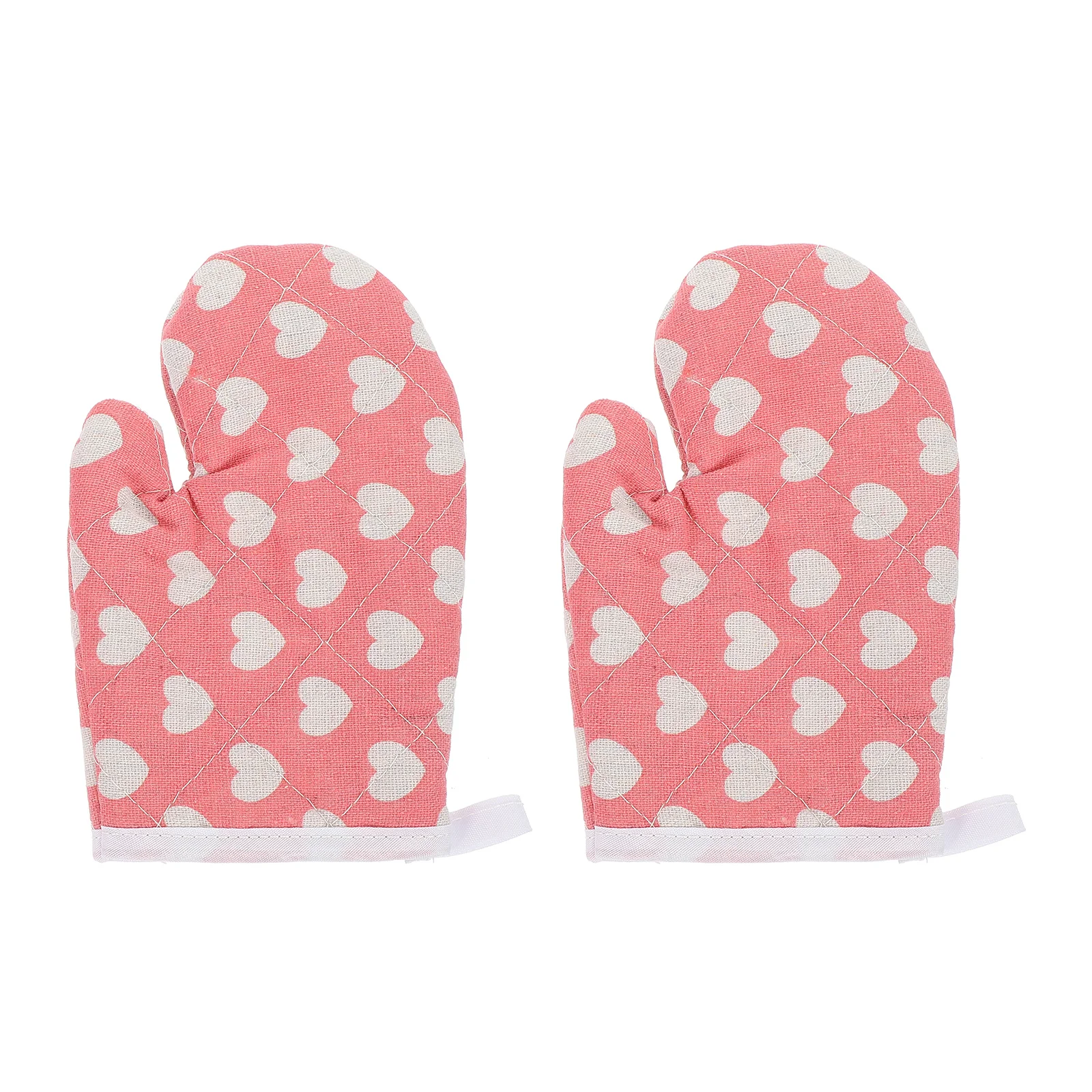 

Gloves Mitts Oven Mittens Kids Kitchen Baking Pot Barbecue Heat Resistantcooking Holder Bbq Grilling Grill Microwave Cute