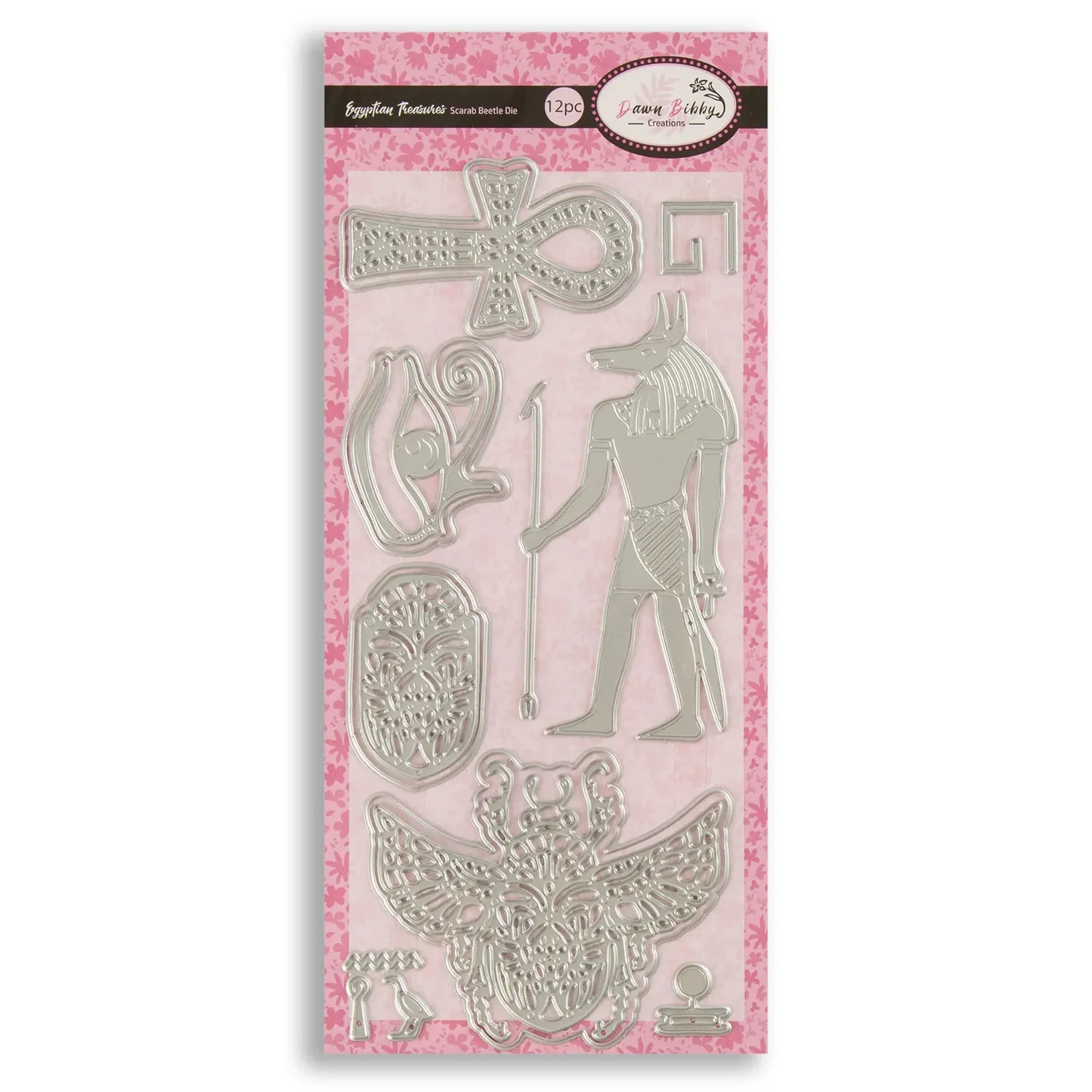 Элегантный египетский стиль металлические штампы и прозрачные вырезной штамп