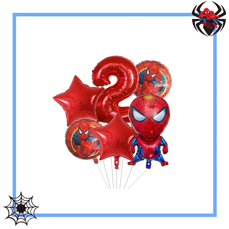 Украшения для дня рождения Человека-паука топперы торта коробка конфет бумажный