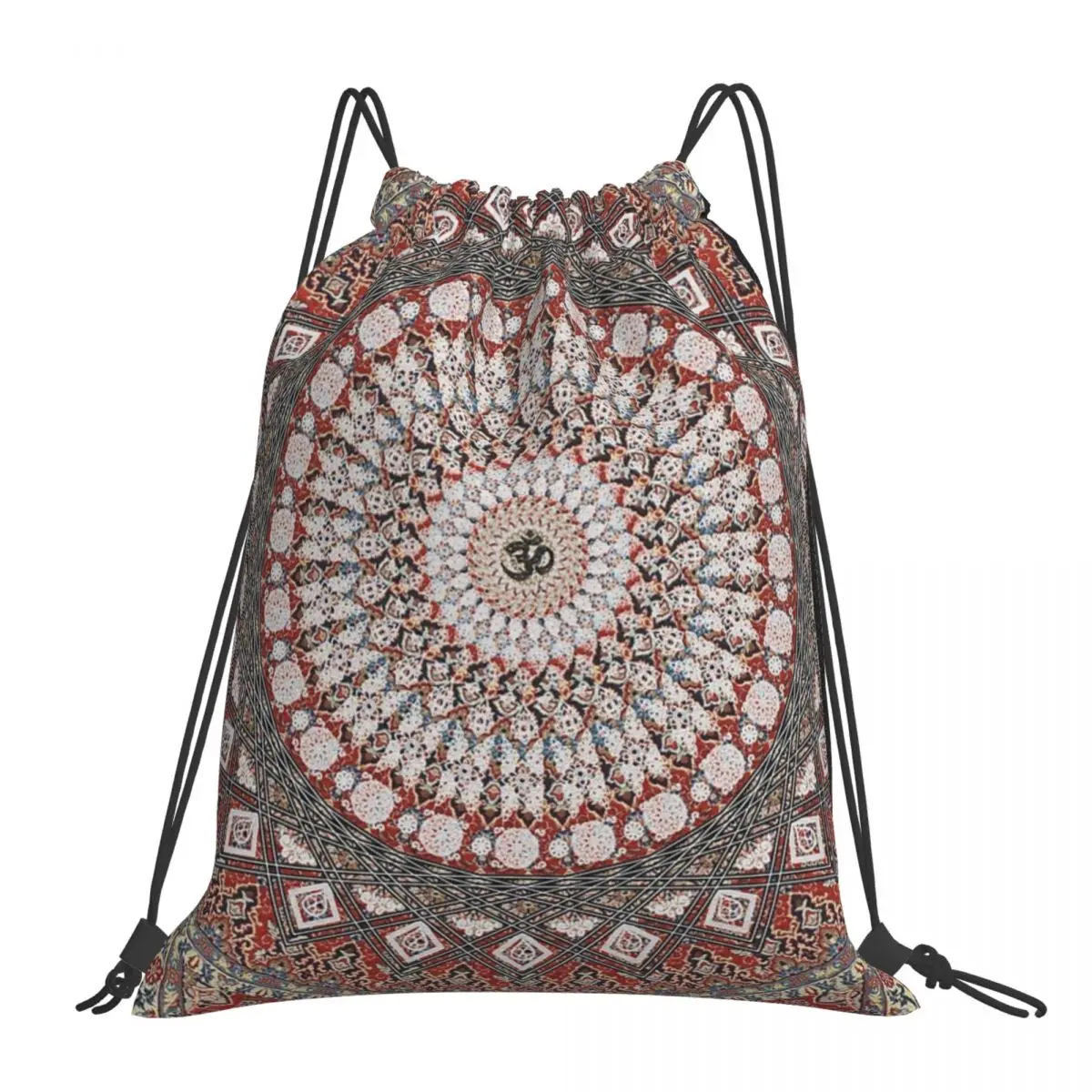 

Рюкзаки Om Mandala, Модные Портативные Сумки на шнурке, сумка на шнурке с карманами, спортивная сумка, сумка для книг для путешествий, школы