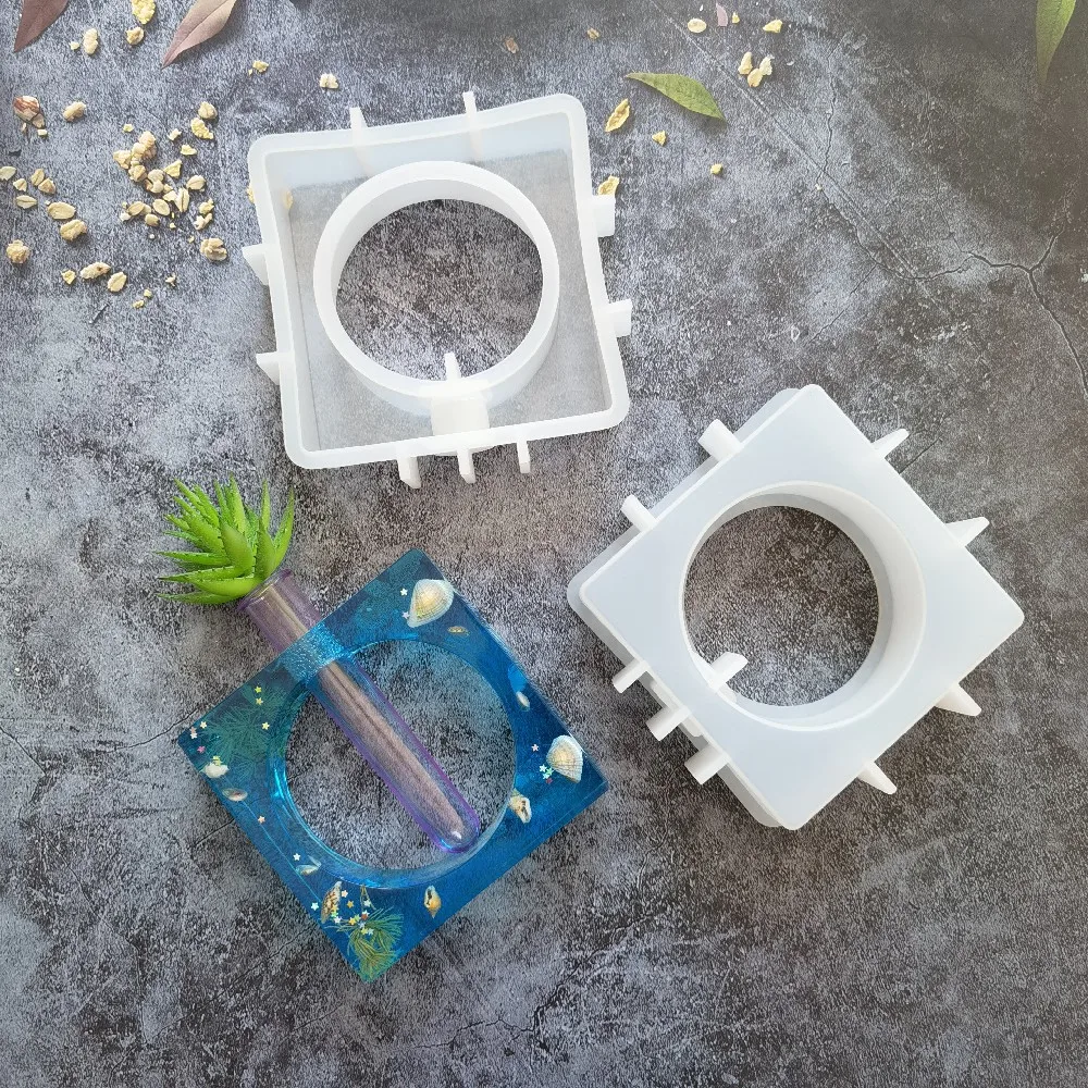 

Silicone Mould for Vase Silica Gel Mould for Diy Hydroponic Vase Test Tube Test Tube Flower Breeding Vase Mold Resin Flower Mold