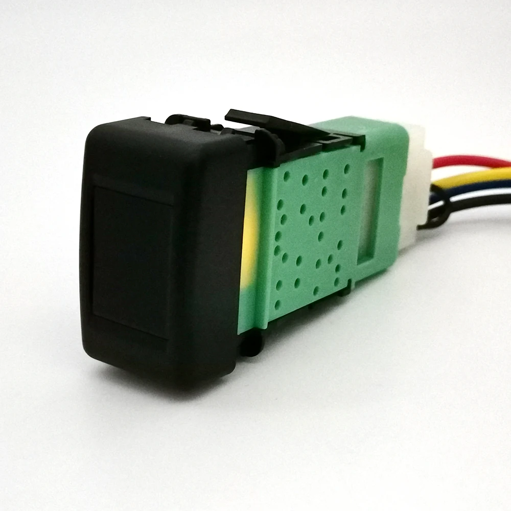 

1 шт., автомобильный оранжевый светодиодный DRL, противотуманный фонарь для гаража, включение и выключение, вентилятор, музыкальный переключатель, кнопка с проводом для Isuzu KV100 700P