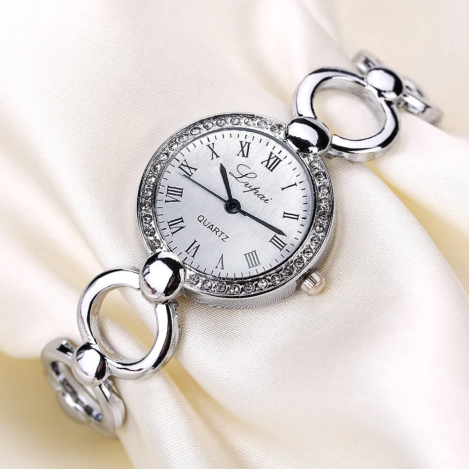 Rose Gold Silver Fashion Girls Quartz Watch Luxury Women Watches Bracelet Watch Ladies Crystal Wristwatch 2022 Relogio Feminino 3