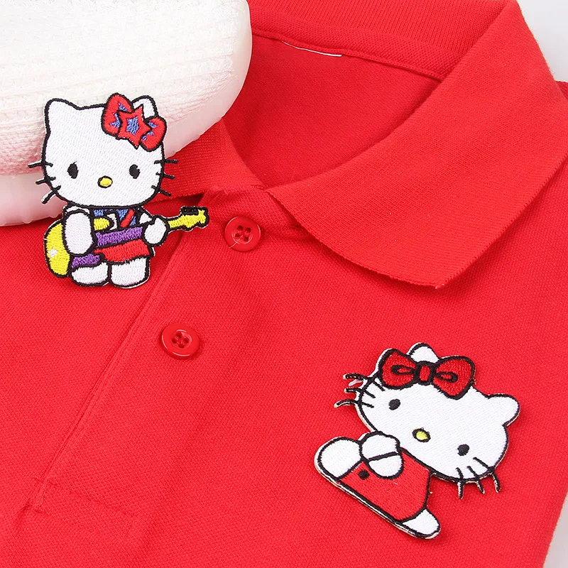 Hello Kitty Sanrio самоклеящаяся тканевая нашивка с вышивкой для девочек размер