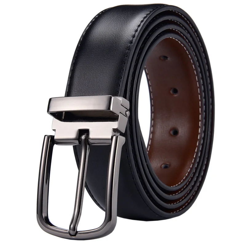 Fashion Business pin buckle men's leather belt men's belt clip buckle two-layer cow belt men's leather