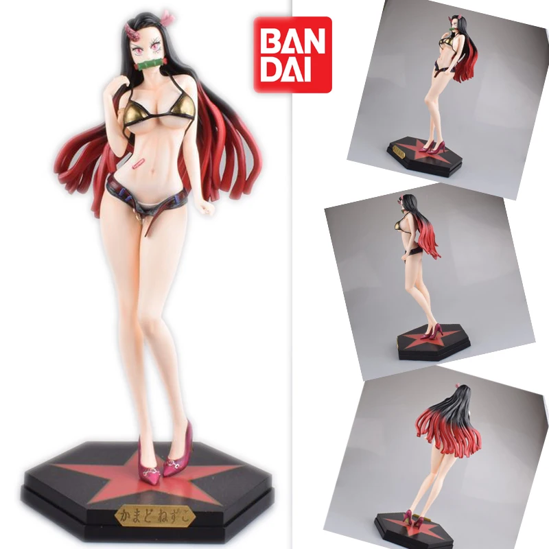 

Сексуальный купальник Bandai, двухцветные аниме куклы 30 см, украшения для дома, лучший выбор для отправки любимым и друзьям драгоценных подарков