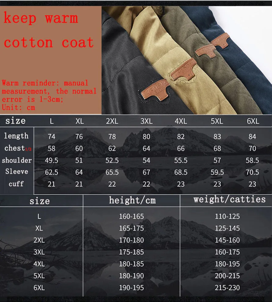Men's Thick Windproof Parka 2022 Winter New Fleece Warm Removable Hooded Military Tactical Jackets Outwear Overcoat Male Coats