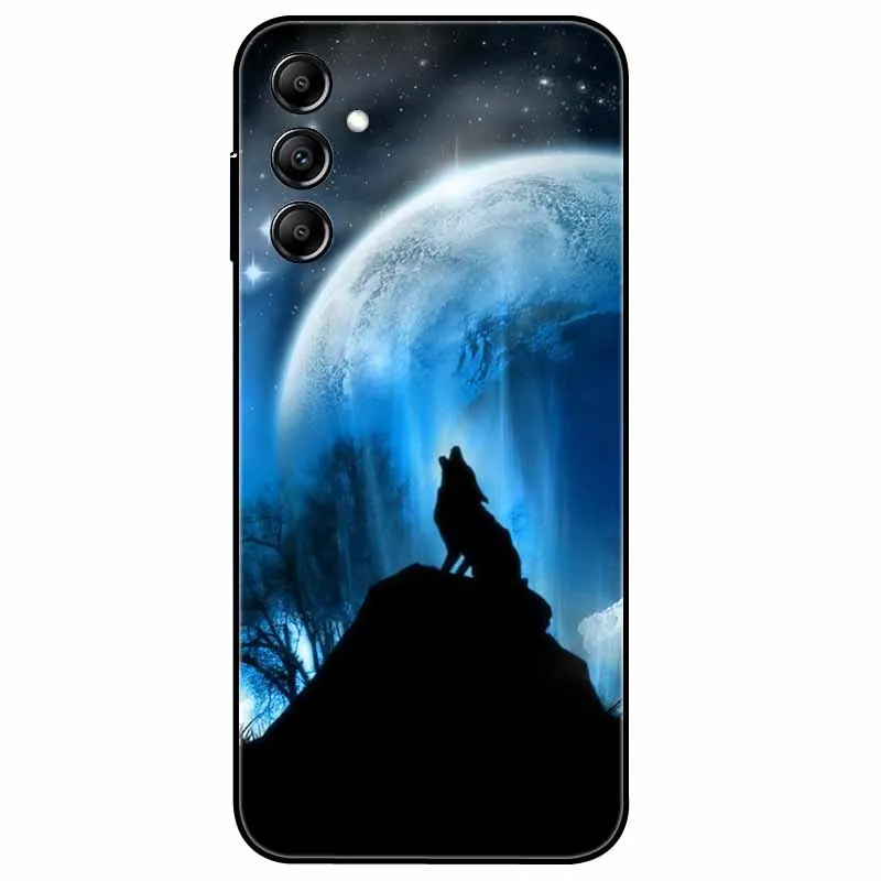 Чехол для Samsung A25/A15 силиконовый роскошный мягкий бампер с космическим рисунком