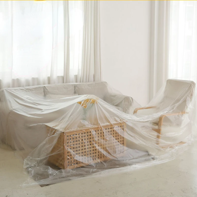 

Indoor Dust Proof Film Furniture Sofa Plastic Protective Film Decoration Dust Cover Covers Garden Household Merchandises Home