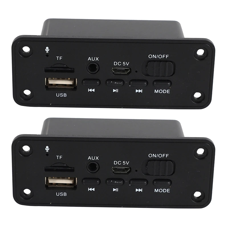 

2X Плата декодера MP3-плеера без использования рук 2X3 Вт усилитель постоянного тока 5 в MP3 WMA беспроводной Bluetooth 5,0 декодер плата аудио модуль